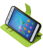 Groen Hoesje voor Huawei Honor Y6 / 4A TPU wallet case booktype HM Book
