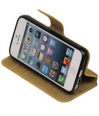 Goud Hoesje voor Apple iPhone 6 / 6s TPU wallet case booktype HM Book