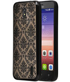 Zwart Brocant TPU back cover voor Hoesje voor Huawei Y625