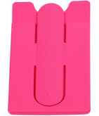 Roze TPU pashouder / kaarthouder met stand functie