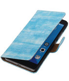 Hoesje voor Huawei Honor 7 Booktype Wallet Mini Slang Blauw