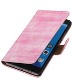 Hoesje voor Huawei Honor 7 Booktype Wallet Mini Slang Roze