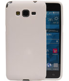 Wit Zand TPU back case cover voor Hoesje voor Samsung Galaxy Grand Prime