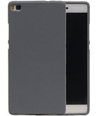 Grijs Zand TPU back case cover voor Hoesje voor Huawei P8