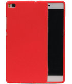 Rood Zand TPU back case cover voor Hoesje voor Huawei P8