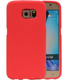 Rood Zand TPU back case cover voor Hoesje voor Samsung Galaxy S6