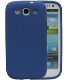 Blauw Zand TPU back case cover voor Hoesje voor Samsung Galaxy S3 I9300