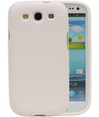 Wit Zand TPU back case cover voor Hoesje voor Samsung Galaxy S3 I9300