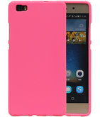 Roze Zand TPU back case cover voor Hoesje voor Huawei P8 Lite