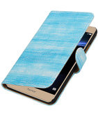 Turquoise Mini Slang booktype wallet cover voor Hoesje voor Huawei Honor V8