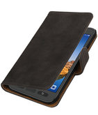 Grijs Hout booktype wallet cover voor Hoesje voor Samsung Galaxy S7 Active