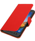 Rood Effen booktype wallet cover voor Hoesje voor Samsung Galaxy S7 Active