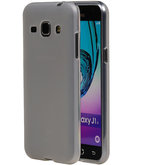 Hoesje voor Samsung Galaxy J1 2016 TPU Cover Transparant Wit