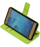 Groen Hoesje voor Huawei Honor 5c TPU wallet case booktype HM Book