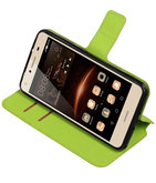Groen Hoesje voor Huawei Y5 II TPU wallet case booktype HM Book