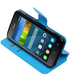 Blauw Hoesje voor Huawei Y560 / Y5 TPU wallet case booktype HM Book