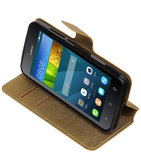 Goud Hoesje voor Huawei Y560 / Y5 TPU wallet case booktype HM Book