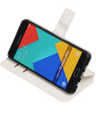 Wit Hoesje voor Samsung Galaxy A5 2016 TPU wallet case booktype HM Book