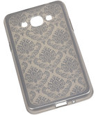 Zilver Brocant TPU back case cover voor Hoesje voor Samsung Galaxy J3 Pro