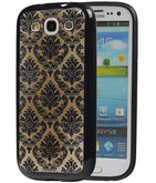 Zwart Brocant TPU back case cover voor Hoesje voor Samsung Galaxy S3