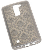 Zilver Brocant TPU back case cover voor Hoesje voor LG K10