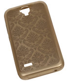 Goud Brocant TPU back case cover voor Hoesje voor Huawei Y560 / Y5