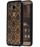 Zwart Brocant TPU back case cover voor Hoesje voor Huawei G8