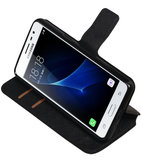 Zwart Hoesje voor Samsung Galaxy J3 Pro TPU wallet case booktype HM Book