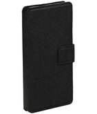 Zwart Hoesje voor LG G5 TPU wallet case booktype HM Book