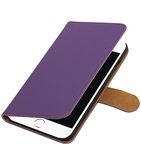 Paars Effen booktype wallet cover voor Hoesje voor Apple iPhone 7 Plus / 8 Plus