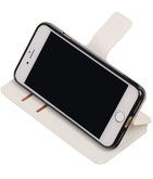 Wit Hoesje voor Apple iPhone 7 / 8 TPU wallet case booktype HM Book