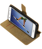 Goud Hoesje voor Huawei Honor Y6 II TPU wallet case booktype HM Book