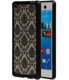 Zwart Brocant TPU back cover voor Hoesje voor Sony Xperia M5