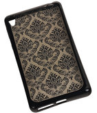 Zwart Brocant TPU back cover voor Hoesje voor Sony Xperia E5