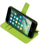Groen Hoesje voor Apple iPhone 7 Plus / 8 Plus TPU wallet case booktype HM Book