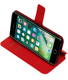 Rood Hoesje voor Apple iPhone 7 Plus / 8 Plus TPU wallet case booktype HM Book