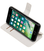 Wit Hoesje voor Apple iPhone 7 Plus / 8 Plus TPU wallet case booktype HM Book