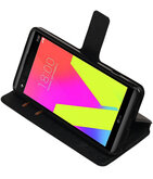 Zwart Hoesje voor LG V20 TPU wallet case booktype HM Book