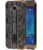 M-Cases Zwart Slang Design TPU back case voor Hoesje voor Samsung Galaxy J5 2015