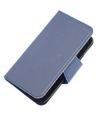 Donker Blauw Hoesje voor Samsung Galaxy S I9000 cover case booktype Ultra Book