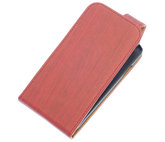 Rood Hout Classic Flip case voor Hoesje voor Samsung Galaxy S4 I9500