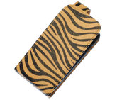 Bruin Zebra Classic Flip case voor Hoesje voor Samsung Galaxy S4 Mini I9190 Bruin Zebra Classic Flip case voor Hoesje voor Samsung Galaxy S4 Mini I9190