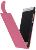 Roze Effen Classic Flip case voor Hoesje voor Samsung Galaxy Xcover 3 G388F