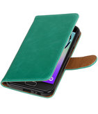 Groen Pull-Up PU booktype wallet cover voor Hoesje voor Samsung Galaxy A3 2017