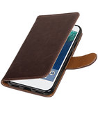 Mocca Pull-Up PU booktype wallet cover voor Hoesje voor Google Pixel XL