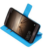 Blauw Hoesje voor Huawei Mate 9 TPU wallet case booktype HM Book