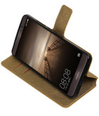 Goud Hoesje voor Huawei Mate 9 TPU wallet case booktype HM Book
