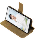 Goud Hoesje voor Huawei Nova Plus TPU wallet case booktype HM Book