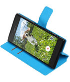 Blauw Hoesje voor Sony Xperia XZ / XZs TPU wallet case booktype HM Book