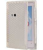 Hoesje voor Nokia Lumia 920 Diamant TPU back case Wit
